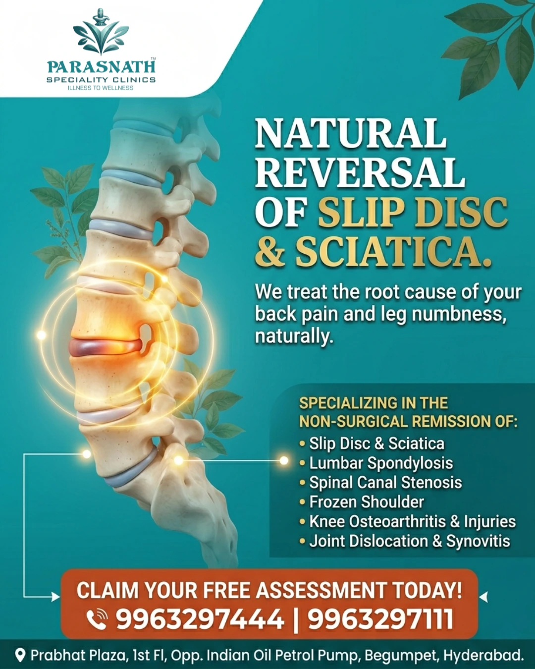 Parasnath Speciality Clinics creative - Natural Reversal